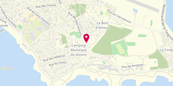 Plan de Flower Camping le Bois d'Amour | Camping 4 étoiles Quiberon, Rue de Saint-Clément, 56170 Quiberon