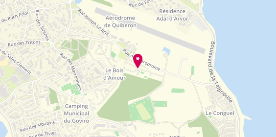 Plan de Camping Les Joncs du Roch, Rue de l'Aérodrome, 56170 Quiberon