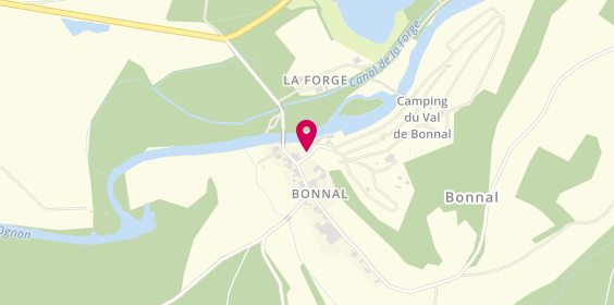 Plan de Camping du Val de Bonnal, 1 chemin du Moulin, 25680 Bonnal