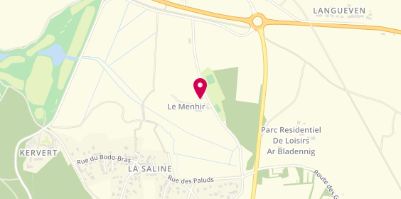 Plan de Camping du Menhir, 19 Route de Clos Er Bé, 56730 Saint-Gildas-de-Rhuys