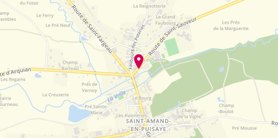 Plan de Camping Municipal, 12 Route de Saint-Sauveur, 58310 Saint-Amand-en-Puisaye