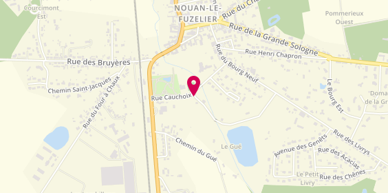 Plan de Camping la Grande Sologne, Rue des Peupliers, 41600 Nouan-le-Fuzelier