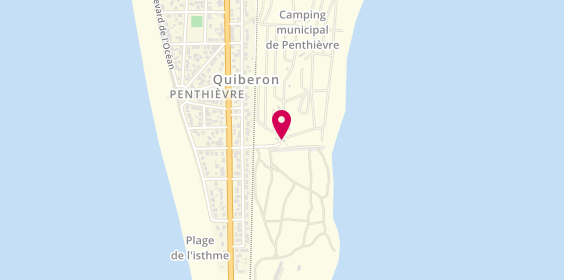 Plan de Camping Municipal de Penthièvre, avenue Duquesne, 56510 Saint-Pierre-Quiberon