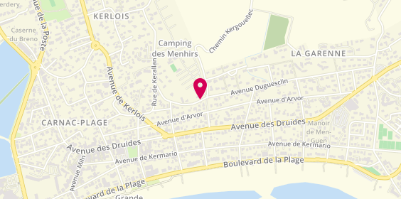 Plan de Camping Marvilla Parks - Les Menhirs, Allée Saint-Michel, 56340 Carnac