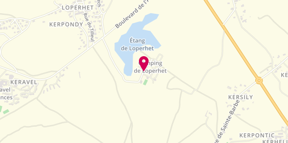 Plan de Camping de Loperhet, Étang de Loperhet, 56340 Plouharnel
