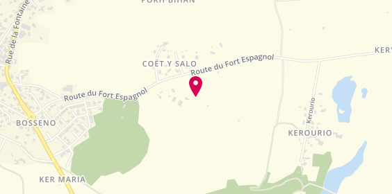 Plan de Camping Fort Espagnol, Route du Fort Espagnol, 56950 Crac'h