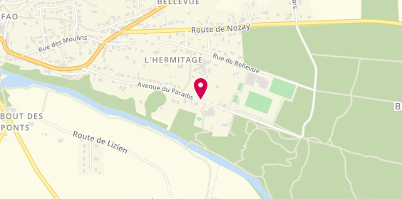 Plan de Camping de l'Hermitage, 46 avenue du Paradis, 44290 Guémené-Penfao