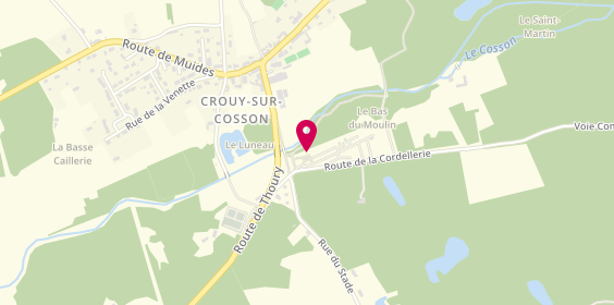 Plan de Camping Municipal du Cosson, Route De
La Cordellerie, 41220 Crouy-sur-Cosson