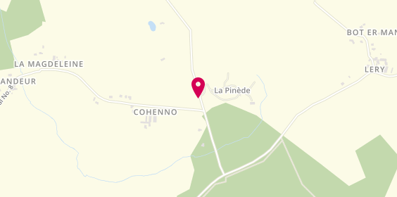 Plan de La Pinède - Camping naturiste - Club Naturiste Bretagne Sud (CNBS), 89 Route Keryargon
Le Coheno, 56550 Belz