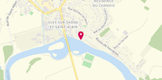 Plan de Camping Municipal la Saone Jolie, 36 grande Rue du Bourg, 70360 Scey-sur-Saône-et-Saint-Albin