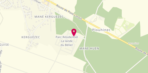 Plan de La Lande du Bélier, Route du Magouer, 56680 Plouhinec
