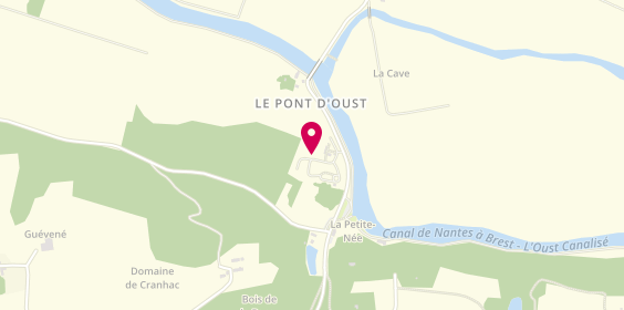 Plan de Camping du Pont d'Oust, Le Pont d'Oust, 56220 Peillac