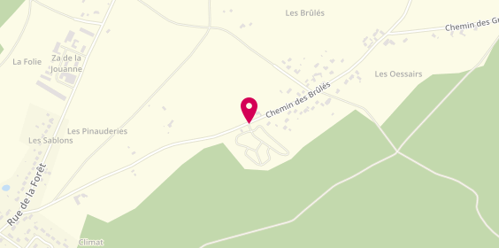 Plan de Camping de la Forêt, 916 chemin des Brûlés, 45570 Ouzouer-sur-Loire