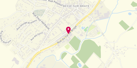 Plan de Camping Municipal, Rue Val de Braye, 72310 Bessé-sur-Braye