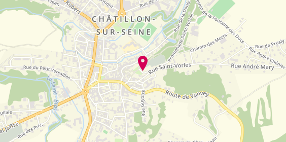 Plan de Camping Municipal, Esplanade Saint Vorles, 21400 Châtillon-sur-Seine