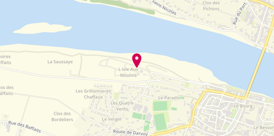 Plan de Camping Isle Aux Moulins, Rue 44e Régiment d'Infanterie, 45150 Jargeau