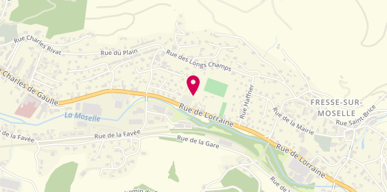 Plan de Camping au Bon Accueil, 36 Rue de Lorraine, 88160 Fresse-sur-Moselle