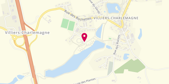 Plan de Camping Village Vacances Peche, Les Haies, 53170 Villiers-Charlemagne