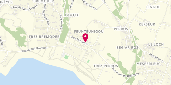 Plan de Camping Kersiny Plage - Bretagne Finistère, 1 Rue Nominoë, 29780 Plouhinec