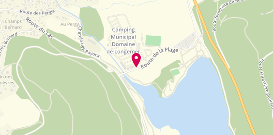 Plan de Camping Municipal le Domaine, le Domaine de Longemer
121 Route de la Plage, 88400 Xonrupt-Longemer
