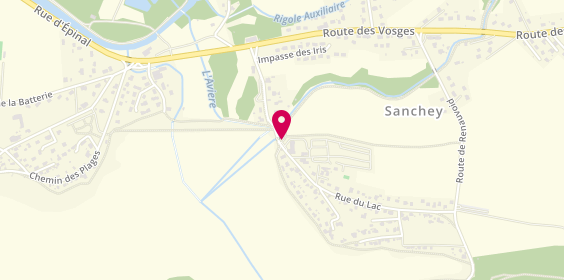 Plan de Camping Club Lac de Bouzey, 19 Rue du Lac, 88390 Sanchey