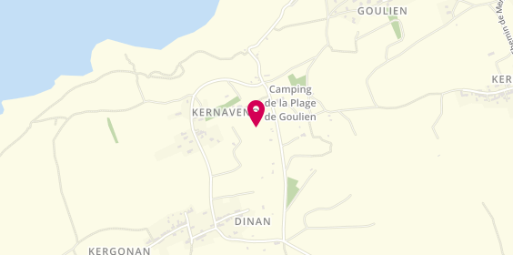 Plan de Camping de la Plage de Goulien, Kernaveno, 29160 Crozon