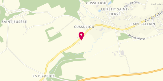 Plan de Camping Municipal Croas Cussuliou, Lieu-Dit Cussuliou, 22480 Saint-Nicolas-du-Pélem