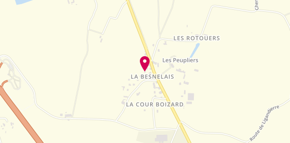 Plan de Camping Les Peupliers, Domaine Besnelais, 35190 Tinténiac