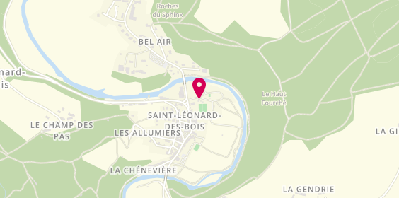 Plan de Camping Municipal, 31 Rue des Alpes Mancelles, 72130 Saint-Léonard-des-Bois