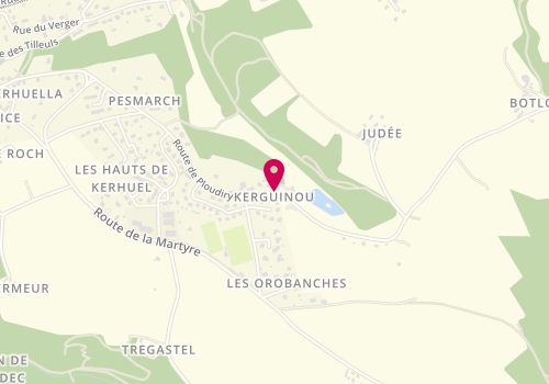 Plan de Domaine Rêves Étoilés, Kerguinou, 29800 La Roche-Maurice