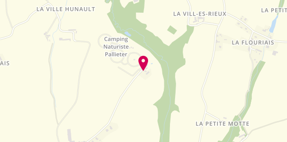 Plan de Pallieter Camping Naturiste, La Ville Meunier, 22130 Bourseul
