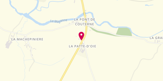 Plan de Camping la Patte d'Oie, la Patte d'Oie
1271 Route de Couterne, 53110 Saint-Julien-du-Terroux