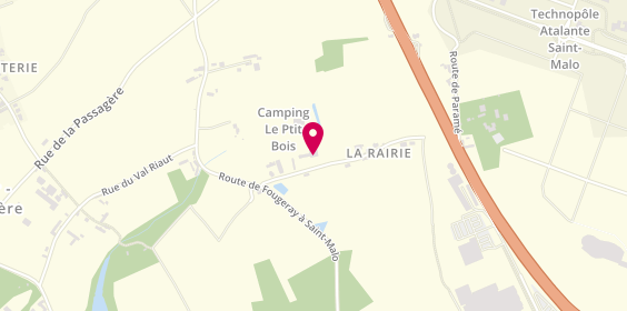 Plan de Camping le P'Tit Bois, La Lande Chalandouse, 35430 Saint-Jouan-des-Guérets
