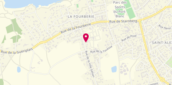 Plan de Camping la Touesse, 171 Rue de la Ville Géhan, 35800 Saint-Lunaire