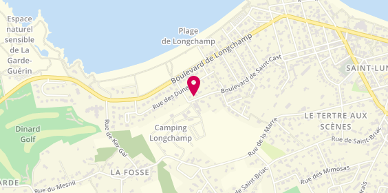 Plan de Camping Longchamp, Boulevard de Saint-Cast, 35800 Saint-Lunaire