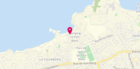 Plan de Camping du Port Blanc, Rue du Sergent Boulanger, 35800 Dinard