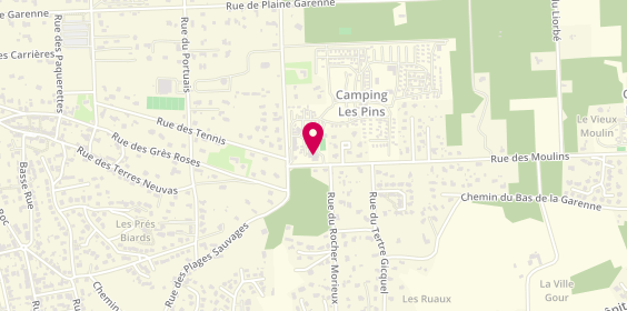 Plan de Camping Yelloh! Village Les Pins, 86 Rue des Moulins le Guen avenue Léon Hamonet, 22430 Erquy