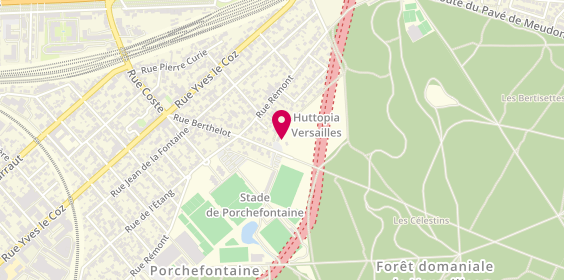 Plan de Huttopia Versailles, 31 Rue Berthelot, 78000 Versailles