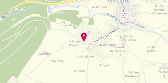 Plan de Camping au Pays de Hanau : Alsace, Vosges du Nord, 24 Rue d'Ernolsheim, 67330 Dossenheim-sur-Zinsel