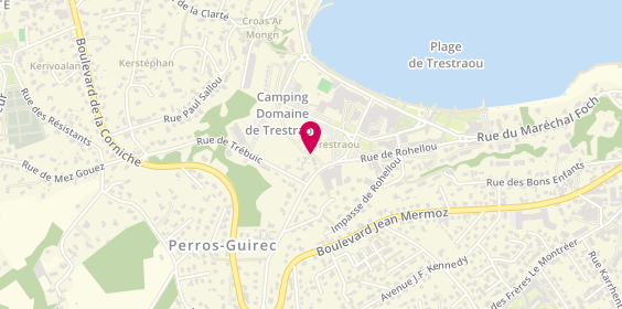 Plan de Camping Domaine de Trestraou, 89 avenue du Casino, 22700 Perros-Guirec