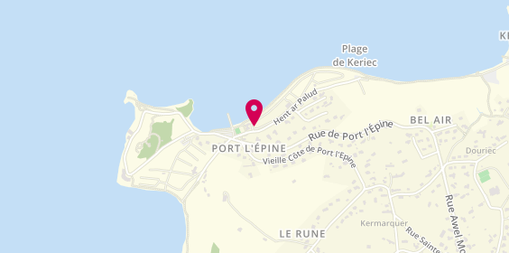 Plan de Camping Les 7 Iles, Port l'Epine, 22660 Trélévern