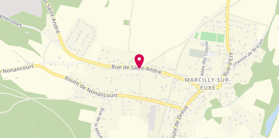Plan de Domaine de Marcilly, Route Saint André, 27810 Marcilly-sur-Eure