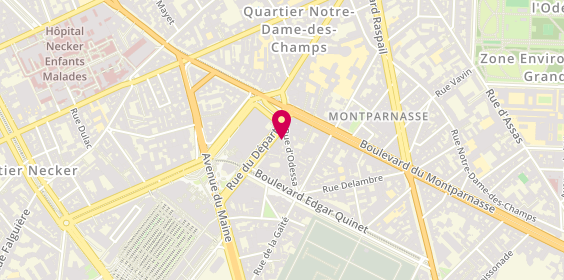 Plan de Relais Moncey, 4 Rue d'Odessa, 75014 Paris