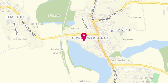 Plan de Camping du Val d'Ante, 25 Rue de Champagne, 51330 Givry-en-Argonne
