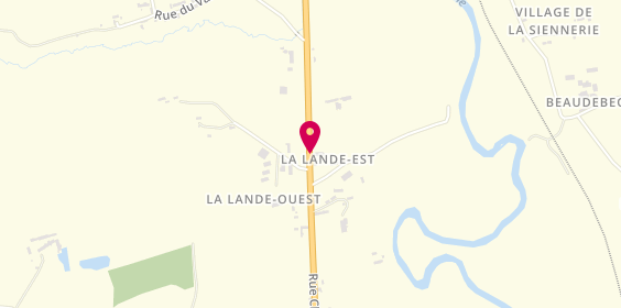 Plan de Camping la Lande, 122 Rue Charles de Gaulle, 50660 Quettreville-sur-Sienne