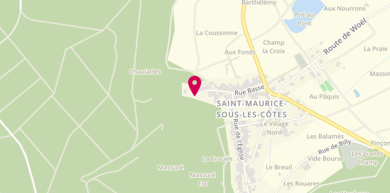 Plan de Camping du Bois Joli - Safran des Cotes de Meuse - Artisanat et Terroir du Bois Joli, 9 Rue Haute Gaston Parant, 55210 Saint-Maurice-sous-les-Côtes