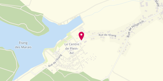 Plan de Camping Capfun Palais de Gaufrette, 33 Rue de l'Étang, 57510 Rémering-lès-Puttelange
