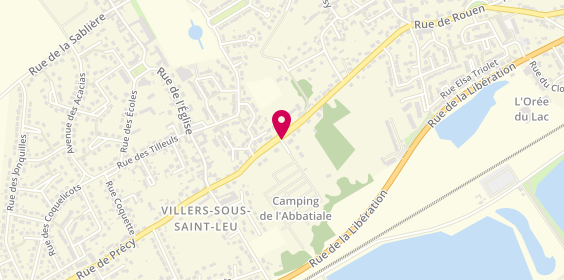 Plan de Camping de l'Abbatiale, 39 Rue Salvador Allende, 60340 Saint-Leu-d'Esserent