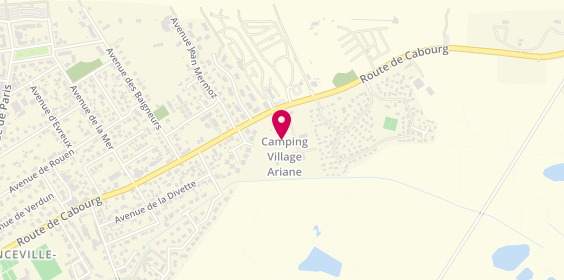 Plan de Camping Ariane, 100 Route de Cabourg, 14810 Merville-Franceville-Plage