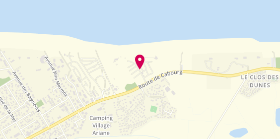 Plan de Camping de la Mer, 81 Route de Cabourg, 14810 Merville-Franceville-Plage